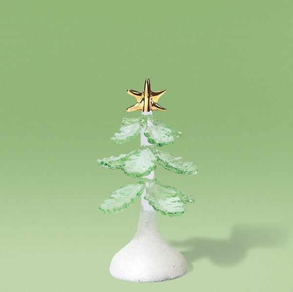 Small Glittered Glass Tree