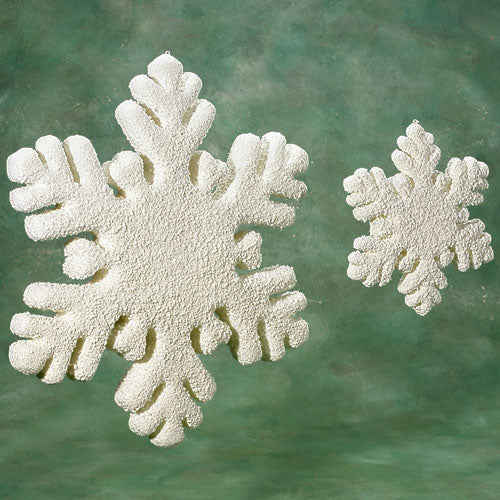Papier-mâché Snowflakes