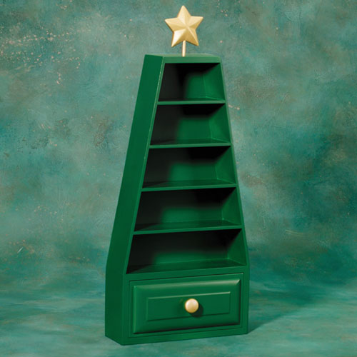 Pewter Miniatures Wood Cabinet