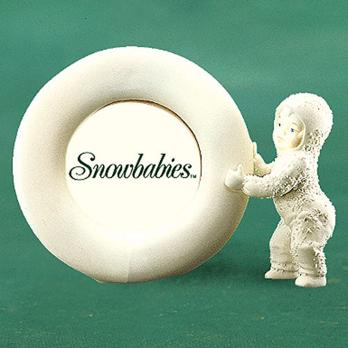 Snowbaby Holding Picture Frame