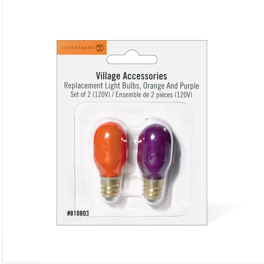 Replcmnt Bulbs Orange & Purple