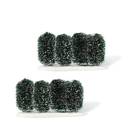 Row-O-Frosted Topiaries